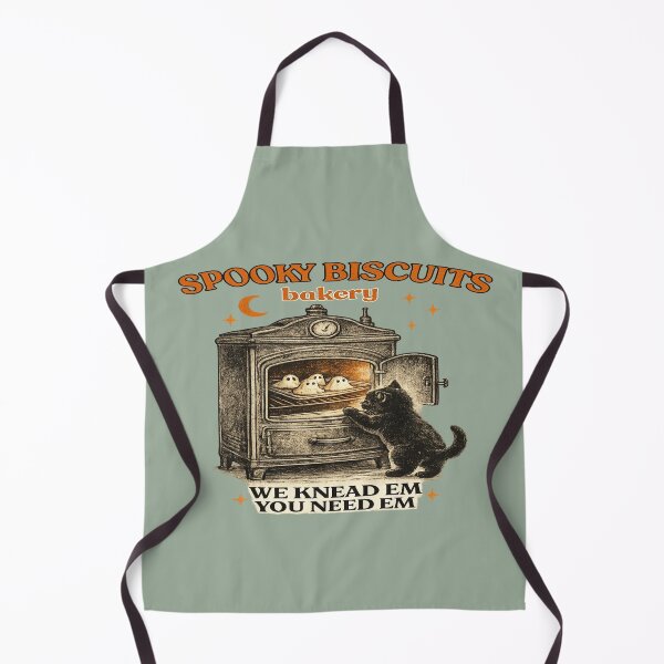 Item preview, Spooky Biscuits for Black Cat Bakery Fans designed and sold by POD DYNASTY | Original Print On Demand T-Shirt Graphics.