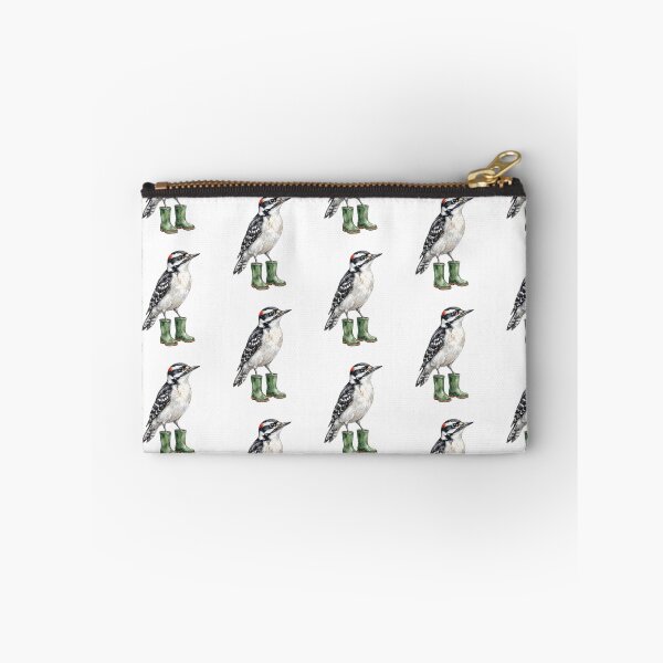 Item preview, Downy Woodpecker Green Boots designed and sold by Tiffany Roy.