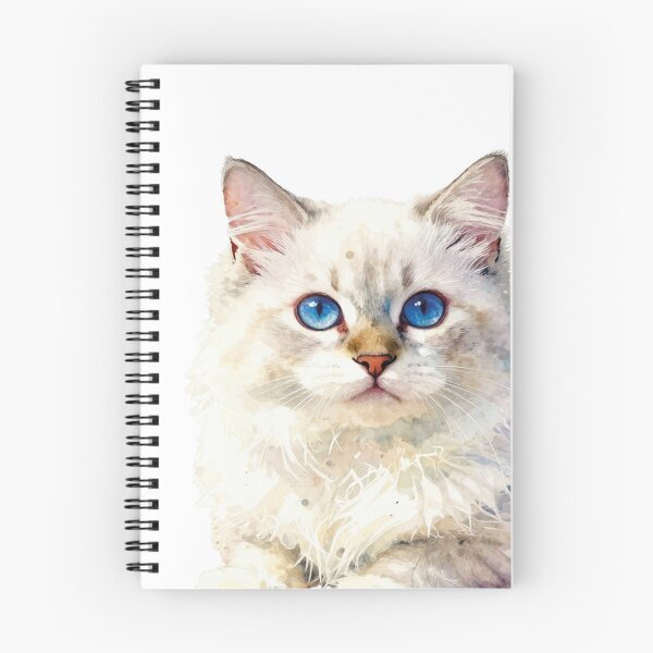 Item preview, White puppy cat blue zafiro eyes designed and sold by WildArtIT.