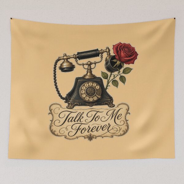 Item preview, Talk To Me Forever Vintage Rotary Phone Art designed and sold by Aliplus+.