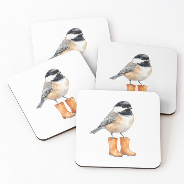 Item preview, Chickadee Orange Rain Boots designed and sold by Roy & Tiffany.