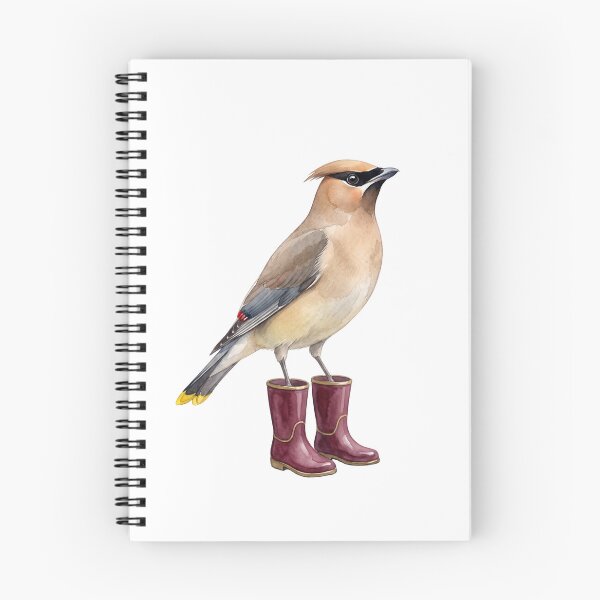 Item preview, Cedar Waxwing Maroon Boots designed and sold by Roy & Tiffany.
