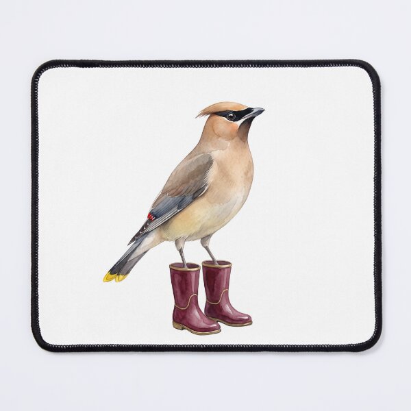 Item preview, Cedar Waxwing Maroon Boots designed and sold by Roy & Tiffany.