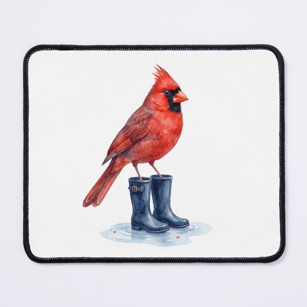 Item preview, Northern Cardinal Dark Boots designed and sold by Roy & Tiffany.