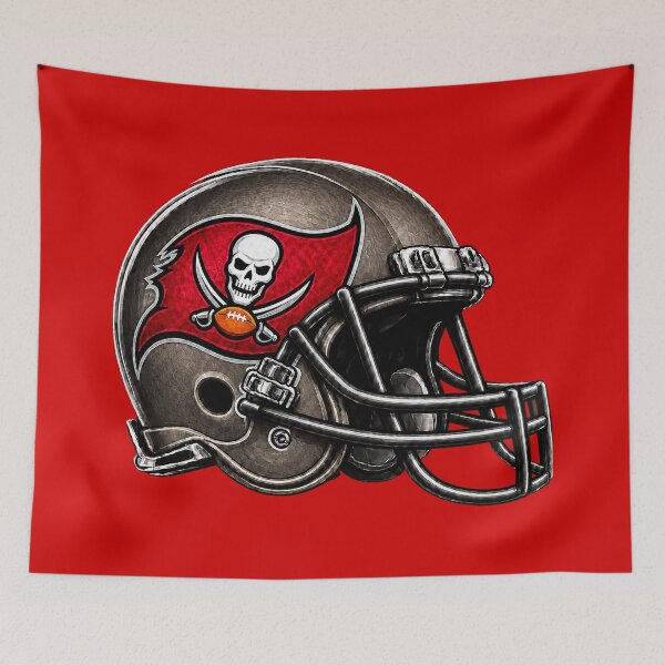 Item preview, Tampa Bay Buccaneers NFL Helmet Design designed and sold by Luke Foran Sports Art.