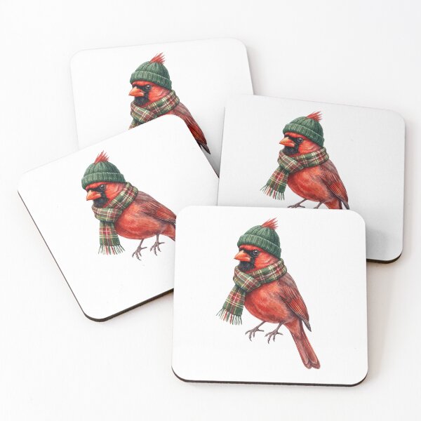 Item preview, Cozy Winter Cardinal Beanie designed and sold by Roy & Tiffany.