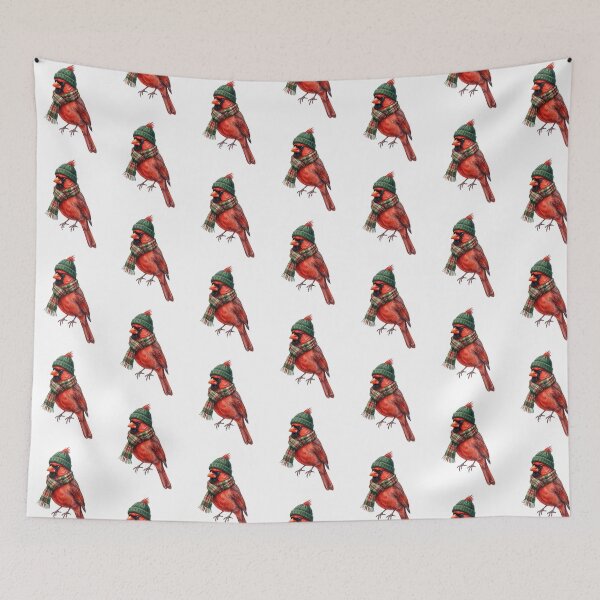 Item preview, Cozy Winter Cardinal Beanie designed and sold by Roy & Tiffany.