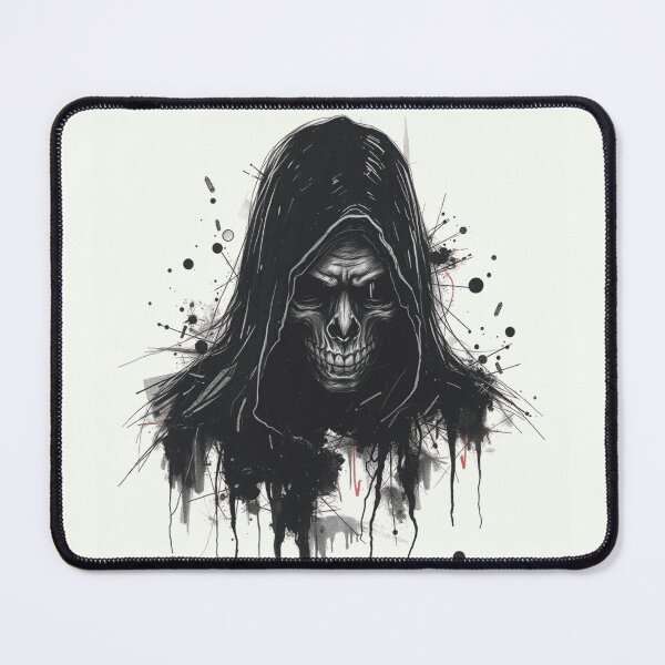 Item preview, Dark Grunge Hooded Grim Reaper Sketch designed and sold by ERODED SELF.