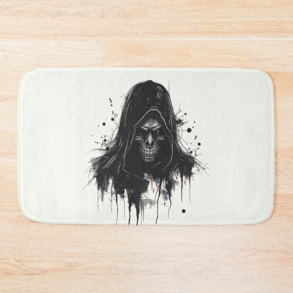 Item preview, Dark Grunge Hooded Grim Reaper Sketch designed and sold by ERODED SELF.