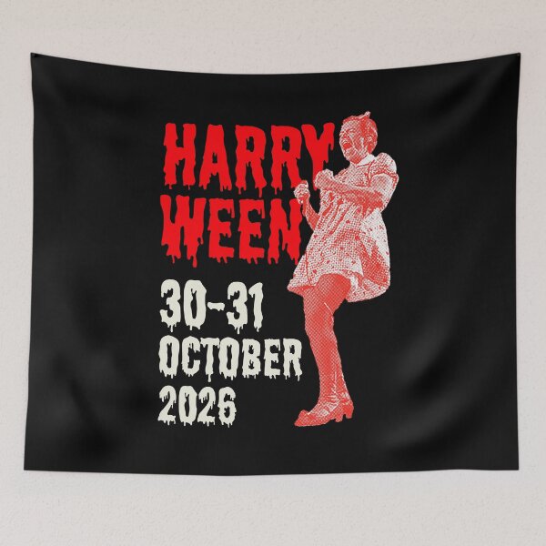 Item preview, Red Dripping Font Spooky Vintage Concert Poster designed and sold by eMKa82.