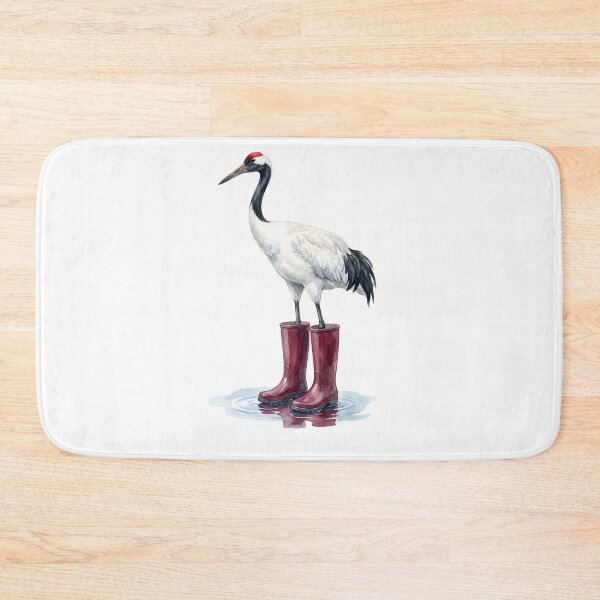 Item preview, Red Crowned Crane Boots designed and sold by Roy & Tiffany.