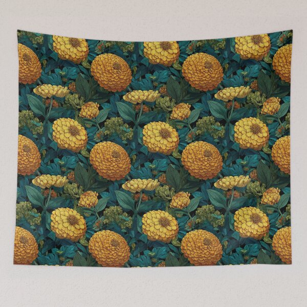 Item preview, Elegant Zinnia Floral  - Retro Flower Floral - Fathers Day Ideas designed and sold by RoyalStarsPatts.