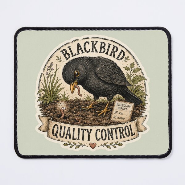 Item preview, Blackbird Quality Control designed and sold by ChirpInc.