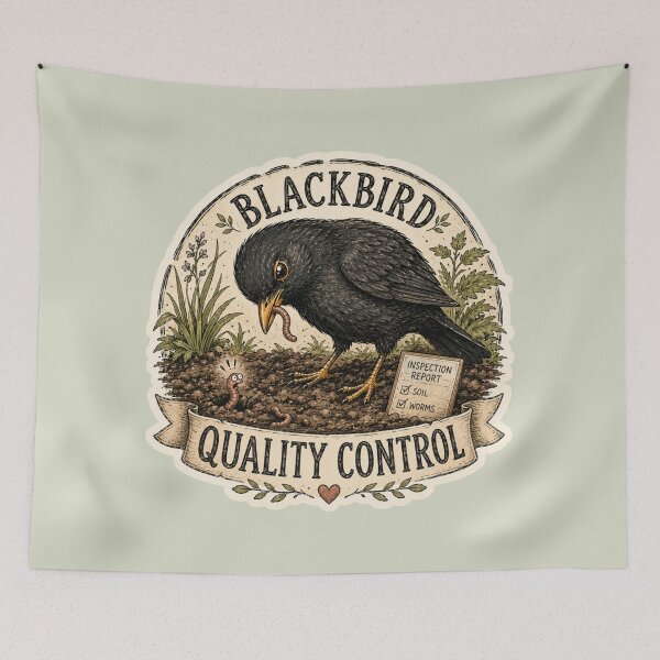 Item preview, Blackbird Quality Control designed and sold by ChirpInc.