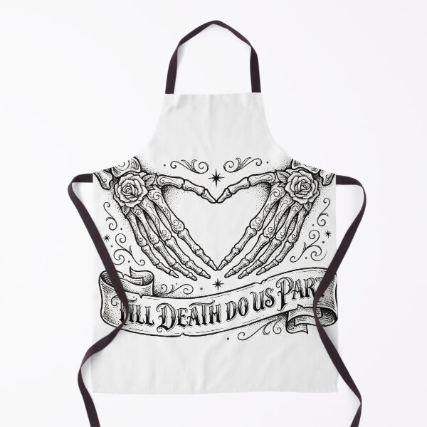Item preview, Till Death Do Us Part Skeleton Hands Heart designed and sold by BobbyTee Merch.
