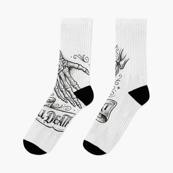 Item preview, Till Death Do Us Part Skeleton Hands Heart designed and sold by BobbyTee Merch.