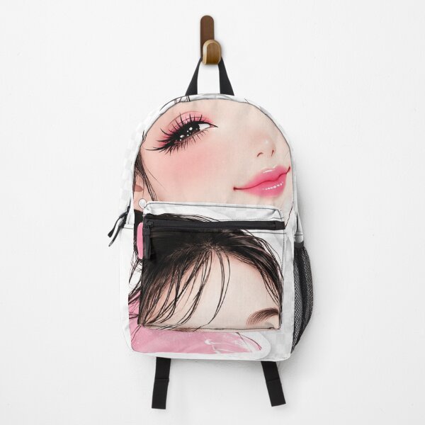 Item preview, Cute Pink Anime Girl Portrait Sticker designed and sold by Arts121.