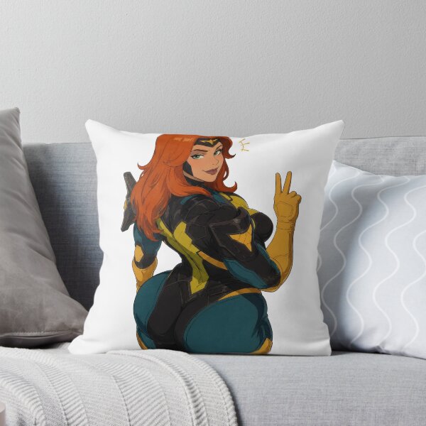 Item preview, Retro Superheroine Pin Up – Redhead Comic Cartoon Glamour designed and sold by  Hollow Moon Studios..