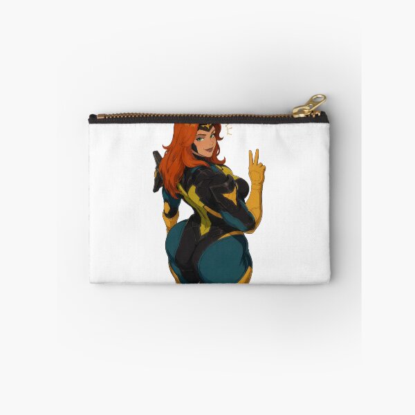 Item preview, Retro Superheroine Pin Up – Redhead Comic Cartoon Glamour designed and sold by  Hollow Moon Studios..