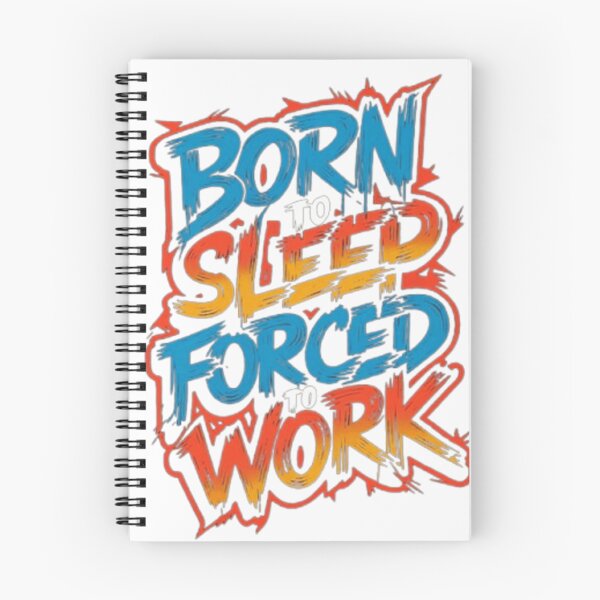 Item preview, Born to Sleep Forced to Work T-Shirt, designed and sold by ArhaanFashions.