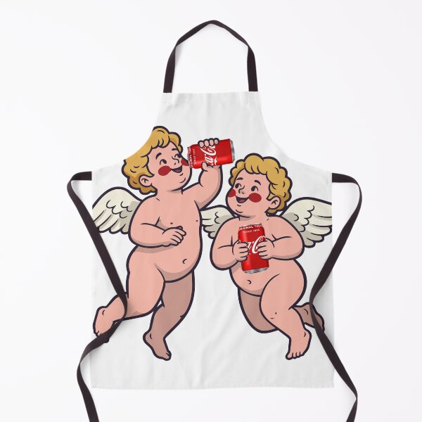 Item preview, Cute Goth Cherubs Drinking Cola Sticker | Gothic Angel Illustration | Goth Attic designed and sold by gothattic.