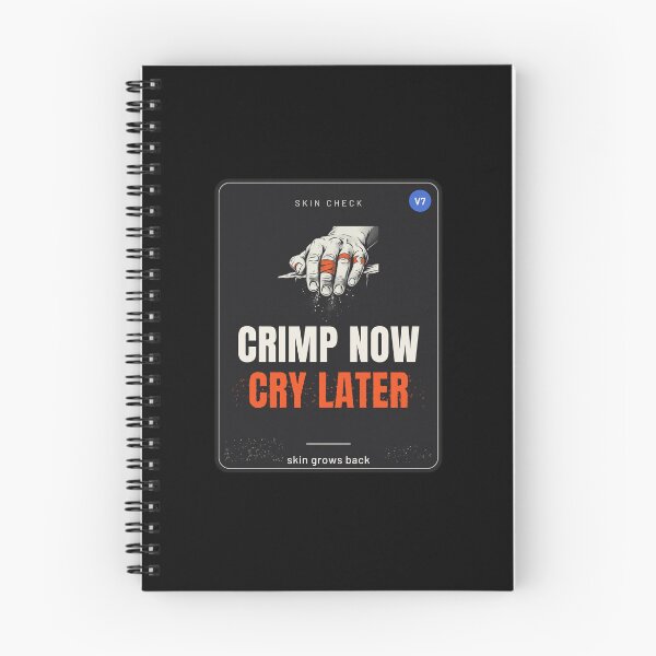 Item preview, Crimp Now Cry Later - Funny Bouldering Design designed and sold by OneMoreClub.