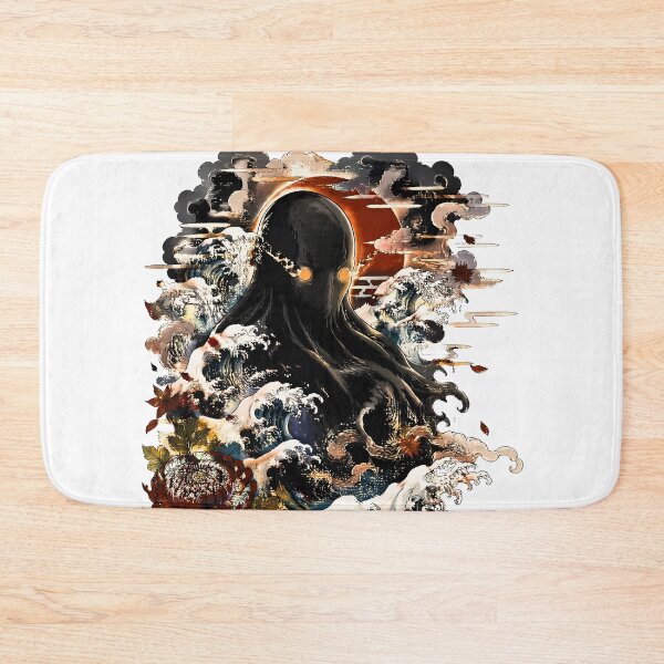 Item preview, Umibōzu – Japanese Sea Yokai Ocean Spirit Dark Fantasy Art designed and sold by kaxymax.