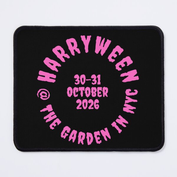 Item preview, Pink Circular Spooky Halloween Concert Typography designed and sold by eMKa82.