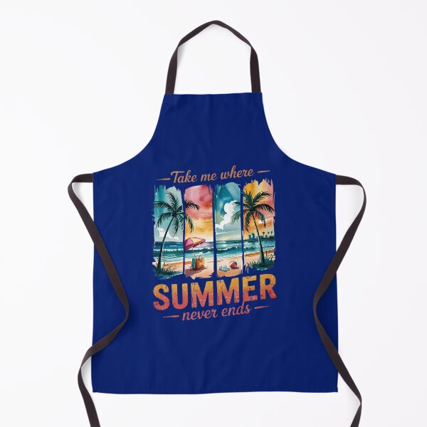 Item preview, Summer Never Ends - Retro Tropical Beach Graphic designed and sold by Velouria Universe.