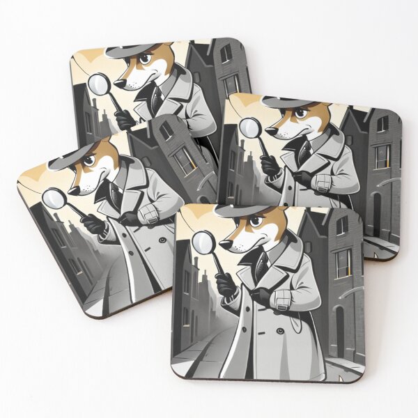 Item preview, Illustration - Stylized Animal Character, Homage to 1940s Noir Fiction designed and sold by World-Pets.