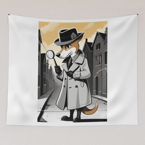 Item preview, Illustration - Stylized Animal Character, Homage to 1940s Noir Fiction designed and sold by World-Pets.