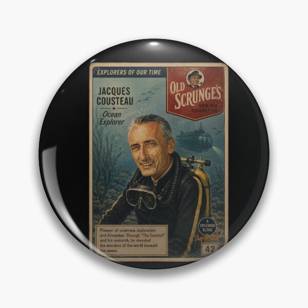 Item preview, Jacques Cousteau - Trading Card designed and sold by halibutgoatramb.