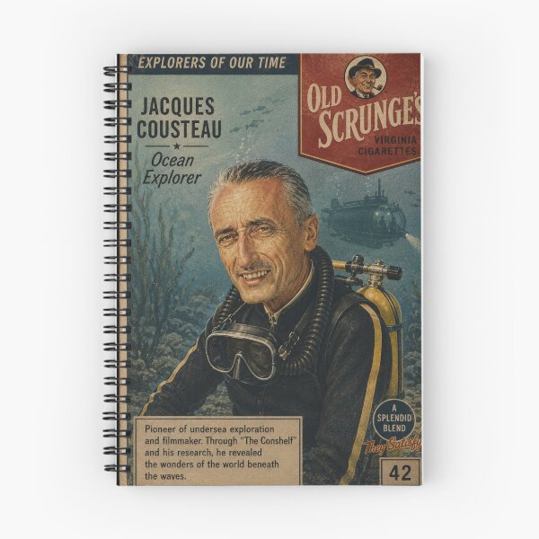 Item preview, Jacques Cousteau - Trading Card designed and sold by halibutgoatramb.