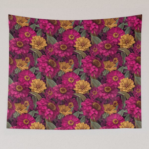 Item preview, Fragrant Zinnia  - Flower Bouquet Pattern - Gift Ideas For Men designed and sold by RoyalStarsPatts.