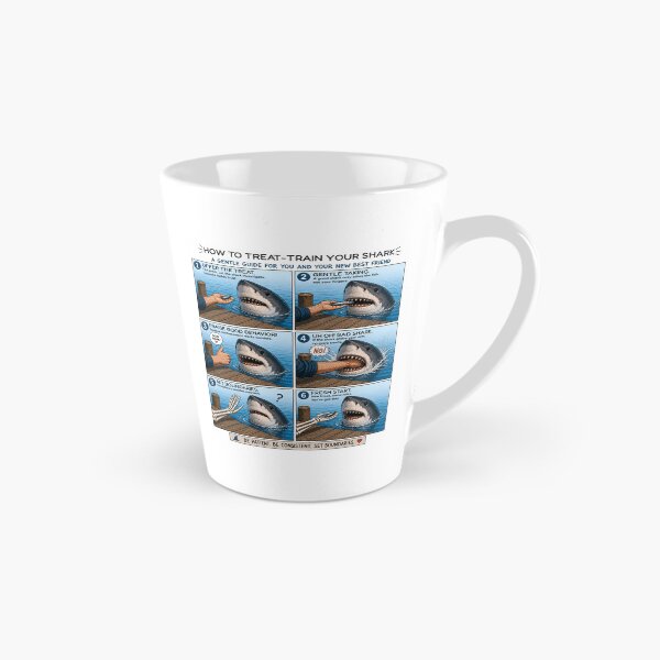 Item preview, How to Treat Train Your Shark Funny Comic designed and sold by 3MillsDesign.