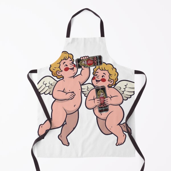 Item preview, Cute Goth Cherubs Drinking Energy Sticker | Gothic Angel Illustration | Goth Attic designed and sold by gothattic.
