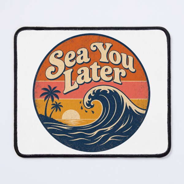 Item preview, Sea You Later | Funny Beach & Ocean Pun Graphic T-Shirt designed and sold by rushaib.