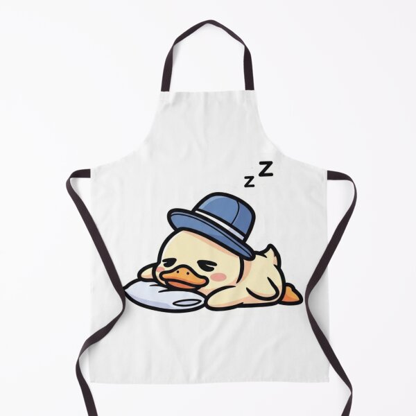 Item preview, Cute Sleeping Duck Sticker | Kawaii Sleepy Duck with Pillow | Adorable Nap Time Cartoon designed and sold by MMK1SHOP.