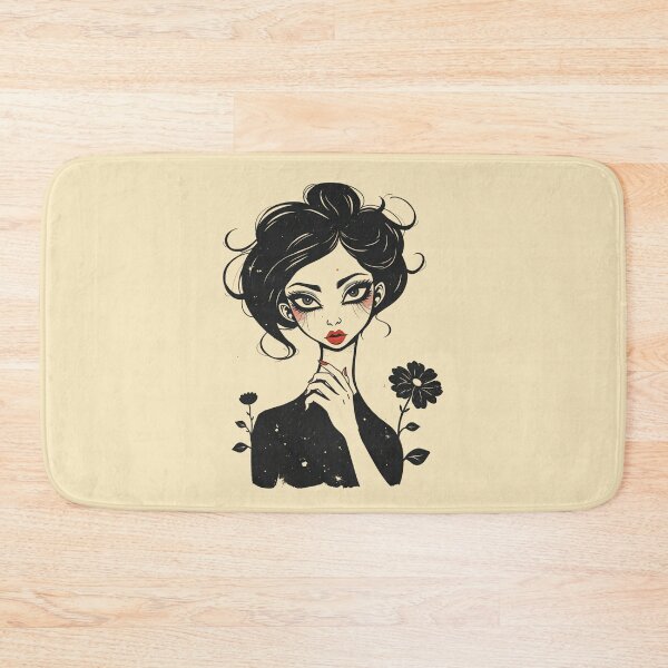 Item preview, Gothic Indie E Girl Portrait Sketch designed and sold by ERODED SELF.