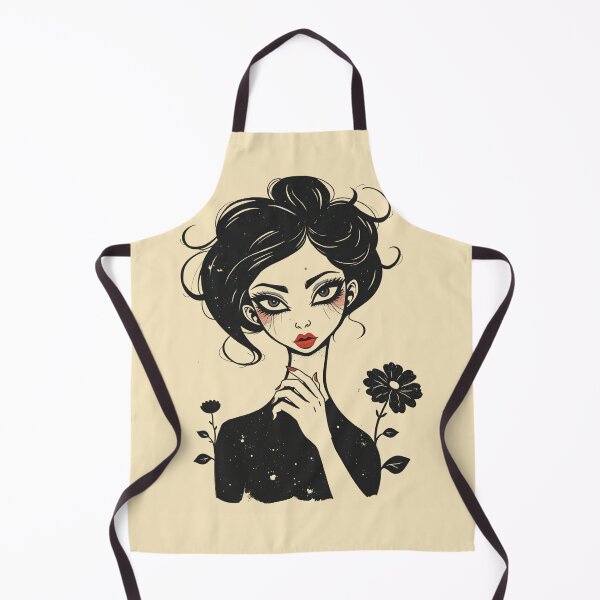Item preview, Gothic Indie E Girl Portrait Sketch designed and sold by ERODED SELF.