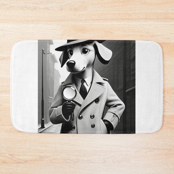 Item preview, Illustration - Stylized Investigator Dog, Homage to Classic Police Cinema designed and sold by World-Pets.