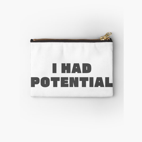 Item preview, I Had Potential Relatable Bold Black Typography Quote designed and sold by eMKa82.