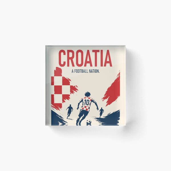 Item preview, Croatia Football  Art | Number 10 Soccer Print | Croatian Football Nation Print | Small Country Big Game Sports Art designed and sold by Studio pod Burom.