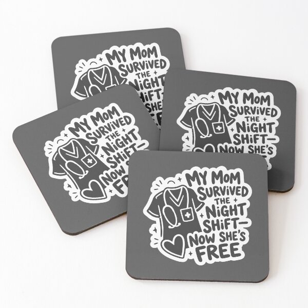 Item preview, My Mom Survived the Night Shift — Now She’s Free | Funny Nurse Mom designed and sold by KiwyStudio.