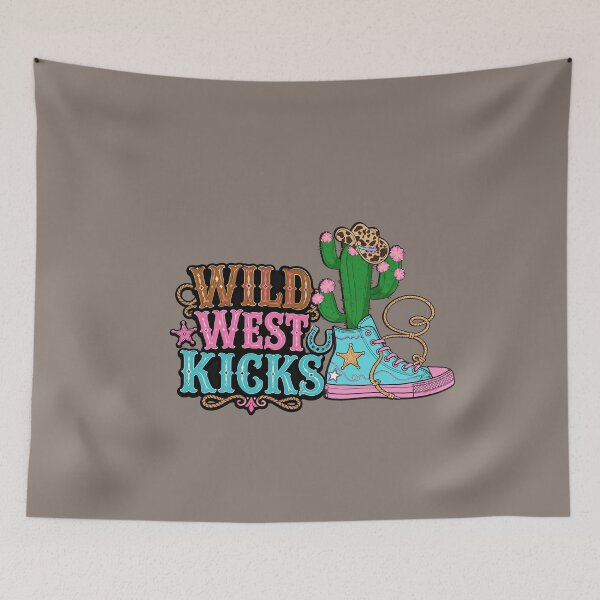 Item preview, Wild West Kicks – Colorful Cowboy Sneaker and Cactus T-Shirt designed and sold by Aimetoi.