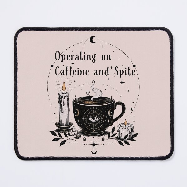 Item preview, Operating on Caffeine and Spite – Mystical Coffee Witch Aesthetic designed and sold by witchlingart.