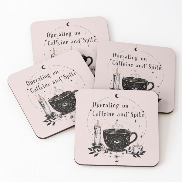 Item preview, Operating on Caffeine and Spite – Mystical Coffee Witch Aesthetic designed and sold by witchlingart.