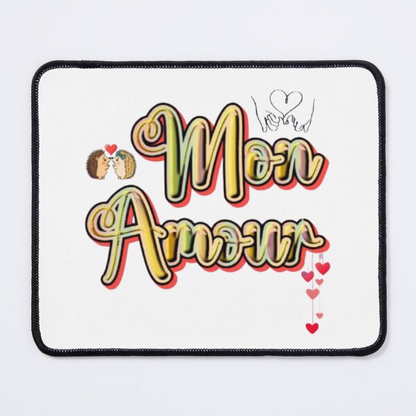 Item preview, Cute Mon Amour French Love Pinky Promise Retro Aesthetic Design designed and sold by Miheerala.