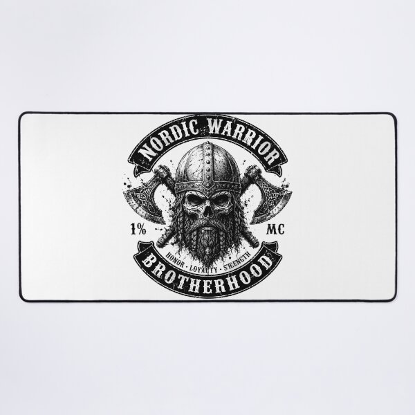 Item preview, Nordic Warrior Brotherhood – Viking Skull | Norse Warrior designed and sold by Bizon2910.
