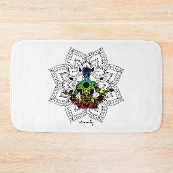 Item preview, Serenity Chakra Mandala - Male Figure in Lotus Pose designed and sold by TheThankfulTyne.